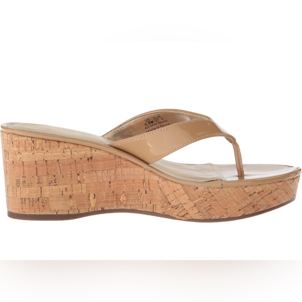 Circus by Sam Edelman Raquel Wedge Slide Sandal Almond 8 5